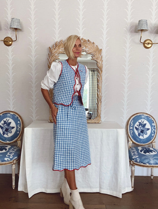Gingham skirt