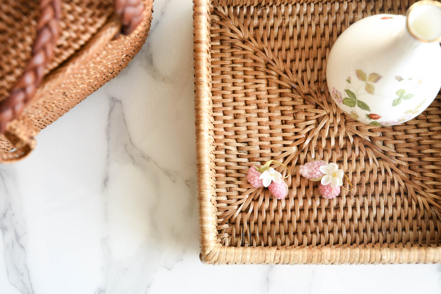 Pink Berry Earrings